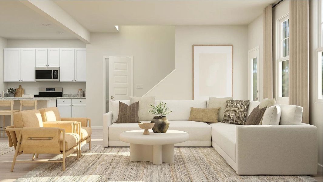 Furnished interior view inside a new home in Dawson Pointe, Summerville (Image 7).