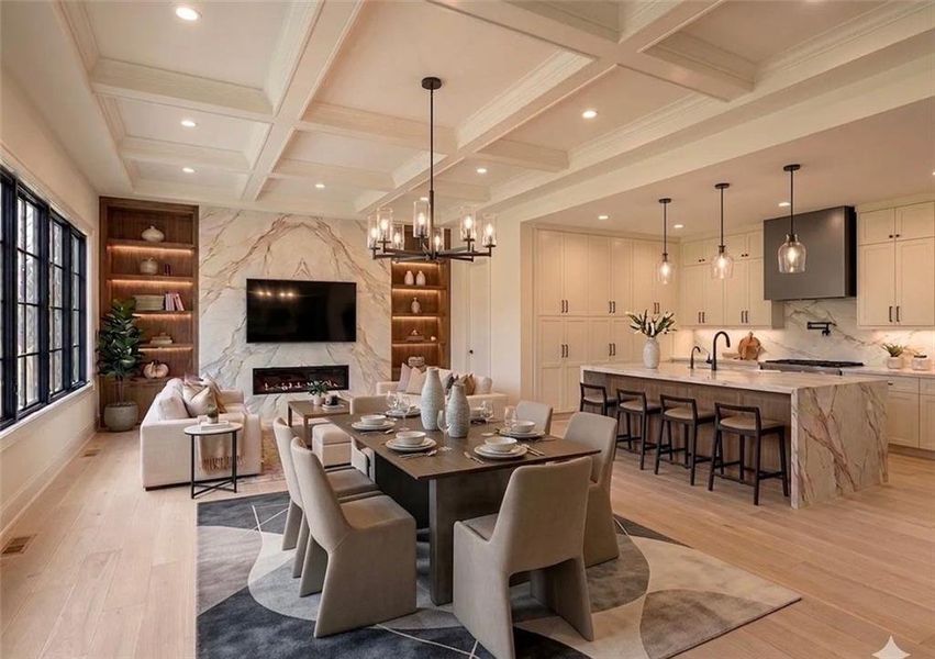 Furnished interior view inside a new home in , Fairburn (Image 4).
