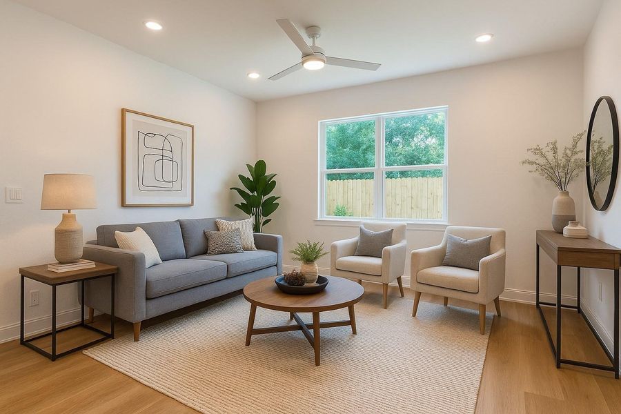 Furnished interior view inside a new home in , Houston (Image 3).