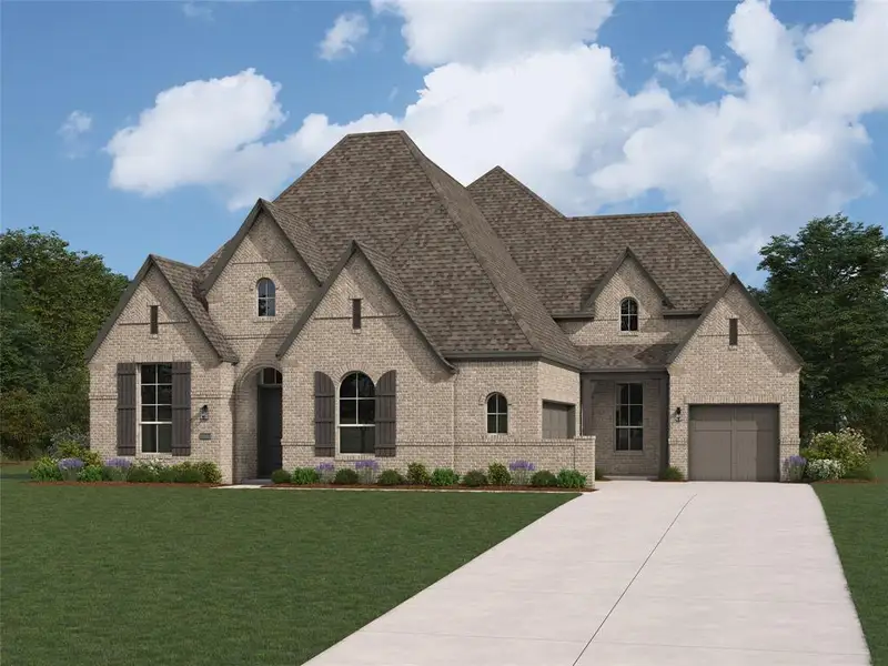 Front exterior of a new home in Quail Hollow, Rockwall, TX, highlighting curb appeal (Image 1). Front exterior of a new home in Quail Hollow, Rockwall, TX, highlighting curb appeal (Image 1).