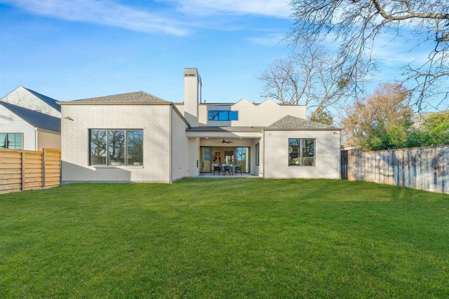 Exterior details and patio area of a home in , Dallas (Image 3). Exterior details and patio area of a home in , Dallas (Image 3).