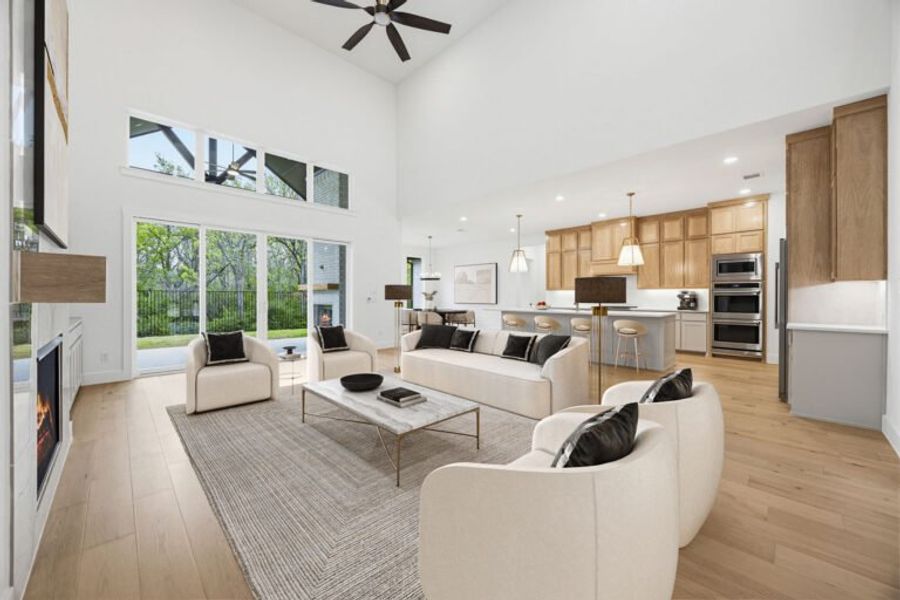 Furnished interior view inside a new home in The Arbors at Lakewood Village, Lakewood Village (Image 8). Furnished interior view inside a new home in The Arbors at Lakewood Village, Lakewood Village (Image 8).
