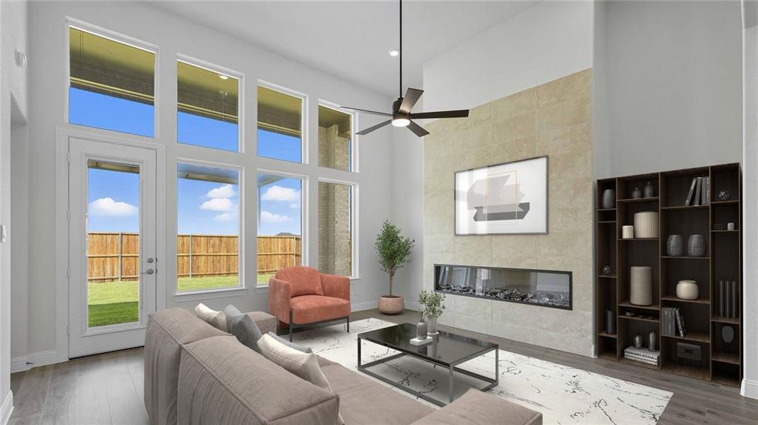 Furnished interior view inside a new home in Clearview Ranch, Royse City (Image 7).