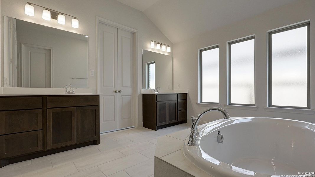 Furnished interior view inside a new home in Kallison Ranch 50', San Antonio (Image 18).