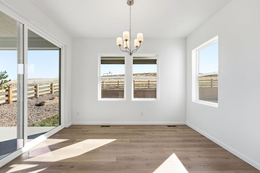 Spacious, unfurnished interior of a new home in Trailstone, Arvada (Image 13). Spacious, unfurnished interior of a new home in Trailstone, Arvada (Image 13).