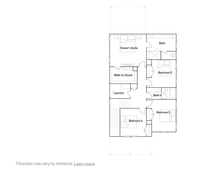 2D floor plan layout of this home in , Summerville, SC (Image 3).