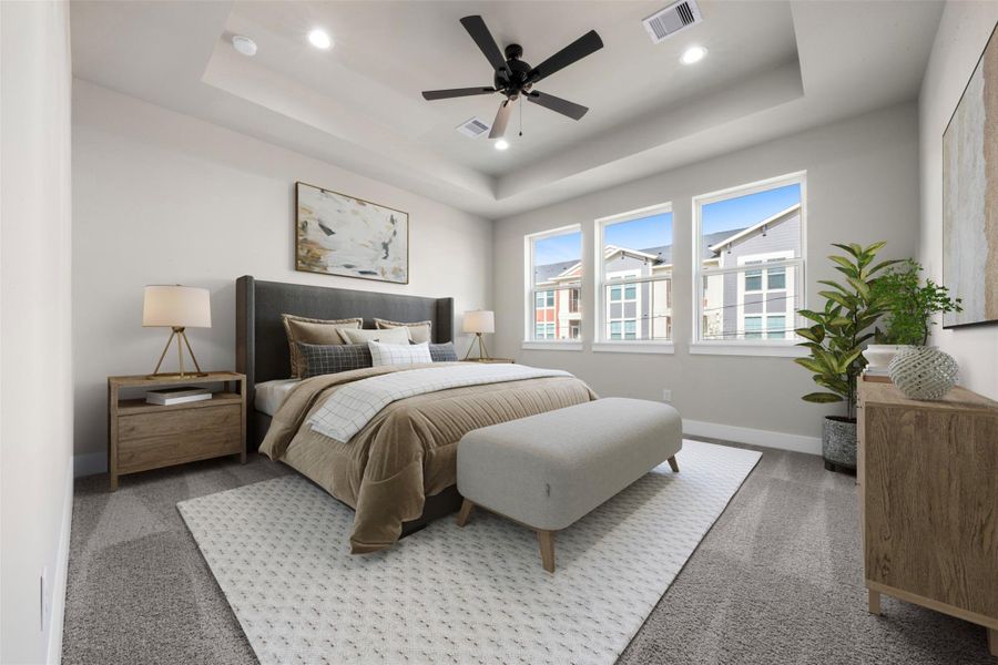 Furnished interior view inside a new home in , Houston (Image 8). Furnished interior view inside a new home in , Houston (Image 8).