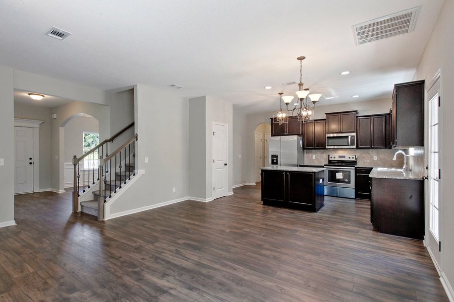 Representative furnished interior of a home built from the The Arcadia by RTS Homes in Doctor's Creek, Ludowici (Image 5).