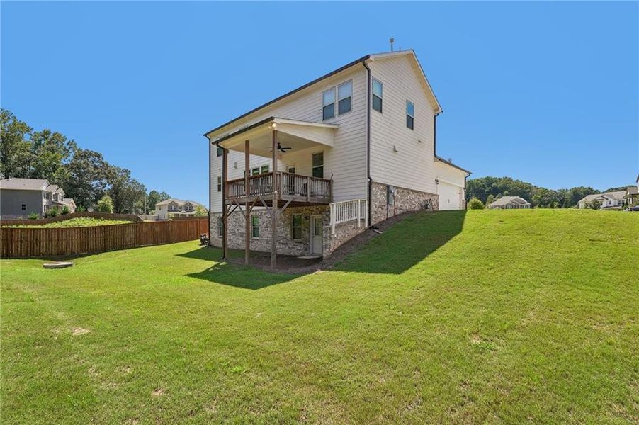 Exterior details and patio area of a home in Haley Station, Canton (Image 3).