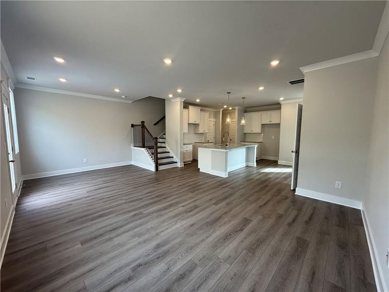 Spacious, unfurnished interior of a new home in The Towns at Auburn Station West, Auburn (Image 11).
