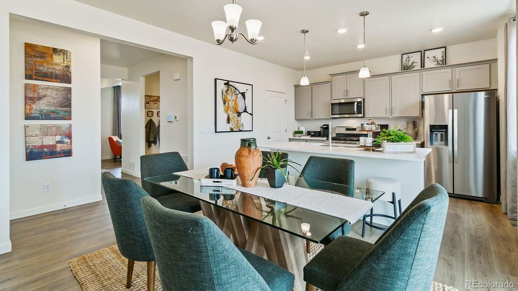 Furnished interior view inside a new home in Vista Meadows, Fort Lupton (Image 7).