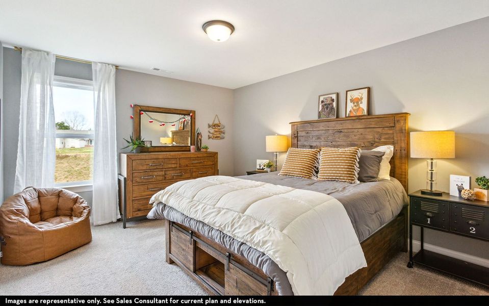Furnished interior view inside a new home in McCain's Station, Gallatin (Image 30).