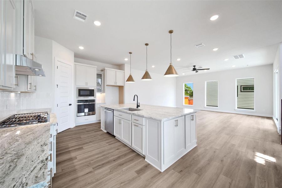 Furnished interior view inside a new home in Lago Pointe, Seabrook (Image 5).