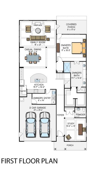 2D floor plan layout for the St. Andrews with 3rd Floor Retreat by Greybrook Homes in Edmunds Farm, Clover, SC (Image 5). 2D floor plan layout for the St. Andrews with 3rd Floor Retreat by Greybrook Homes in Edmunds Farm, Clover, SC (Image 5).
