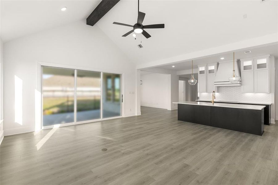 Furnished interior view inside a new home in Fulshear Lakes, Fulshear (Image 6). Furnished interior view inside a new home in Fulshear Lakes, Fulshear (Image 6).