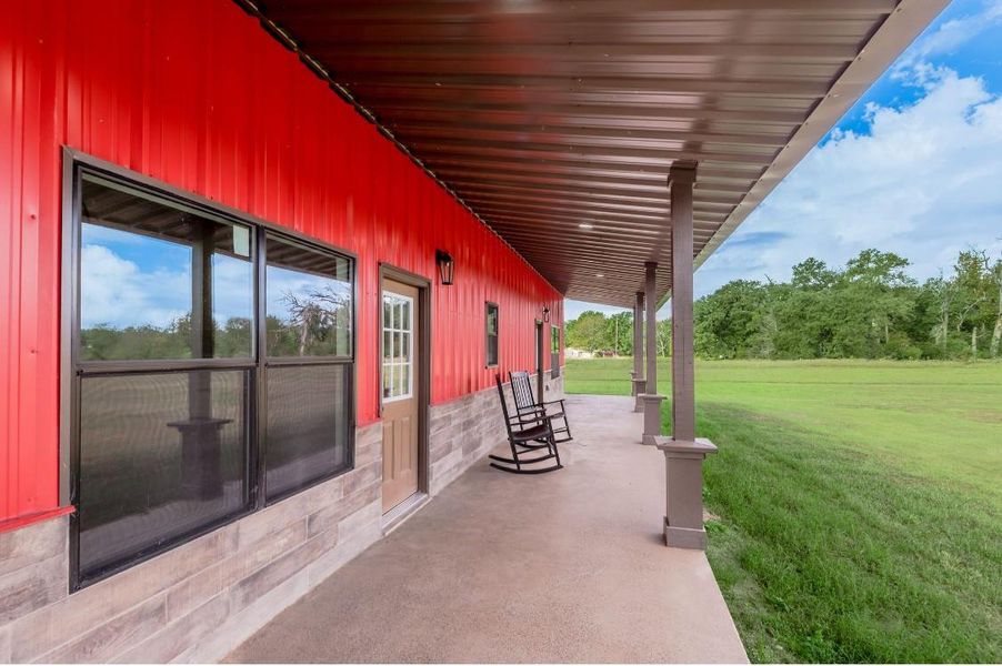 Exterior details and patio area of a home in , Groveton (Image 24). Exterior details and patio area of a home in , Groveton (Image 24).