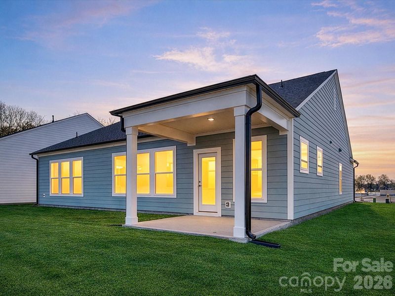Exterior details and patio area of a home in Encore at Harmony, Harrisburg (Image 21).