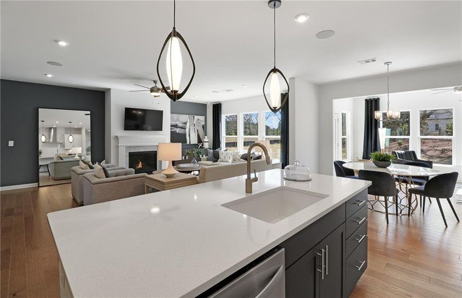 Furnished interior view inside a new home in Berkeley Mill, Cumming (Image 12).