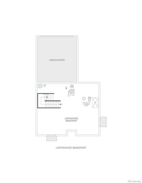 2D floor plan layout of this home in Crescendo at The Aurora Highlands, Aurora, CO (Image 7).