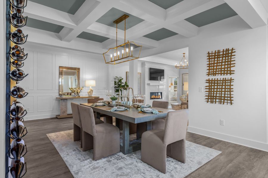 Representative furnished interior of a home built from the The Boardwalk by Chesapeake Homes in Coastal Club of the Carolinas, Calabash (Image 17).