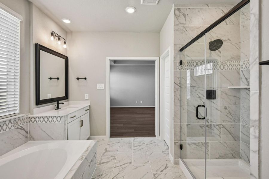 Furnished interior view inside a new home in Spring Brook Village - Luxe Series, Houston (Image 13).