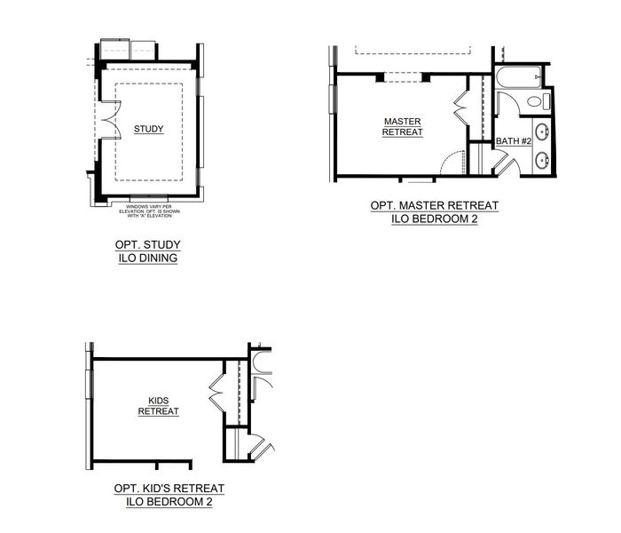 2D floor plan layout for the Concept 2129 by Risewell Homes in Redden Farms, Midlothian, TX (Image 4).