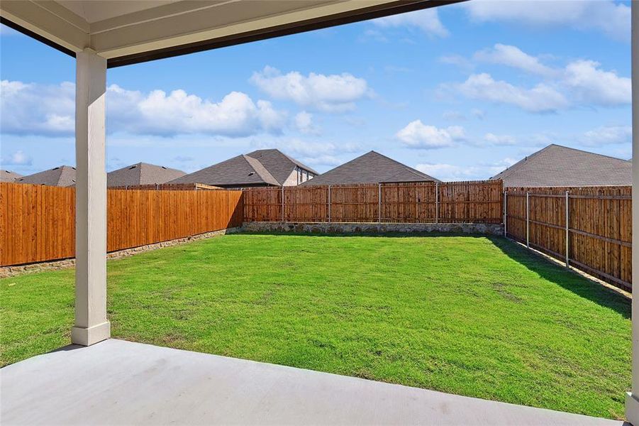 View of yard featuring a patio