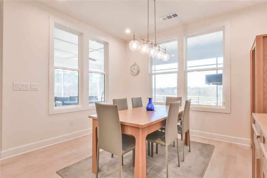 Furnished interior view inside a new home in , Hoschton (Image 9).