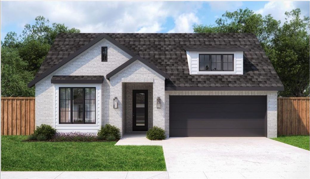 Front exterior of a new home in , Fort Worth, TX, highlighting curb appeal (Image 1). Front exterior of a new home in , Fort Worth, TX, highlighting curb appeal (Image 1).