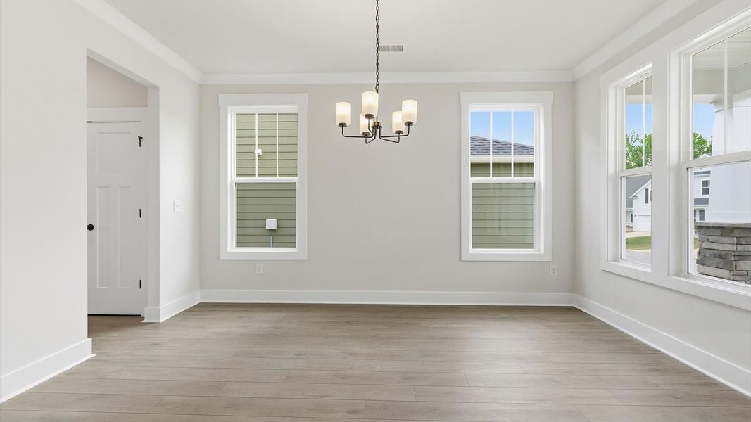 Furnished interior view inside a new home in Mulberry Estates, Simpsonville (Image 6).