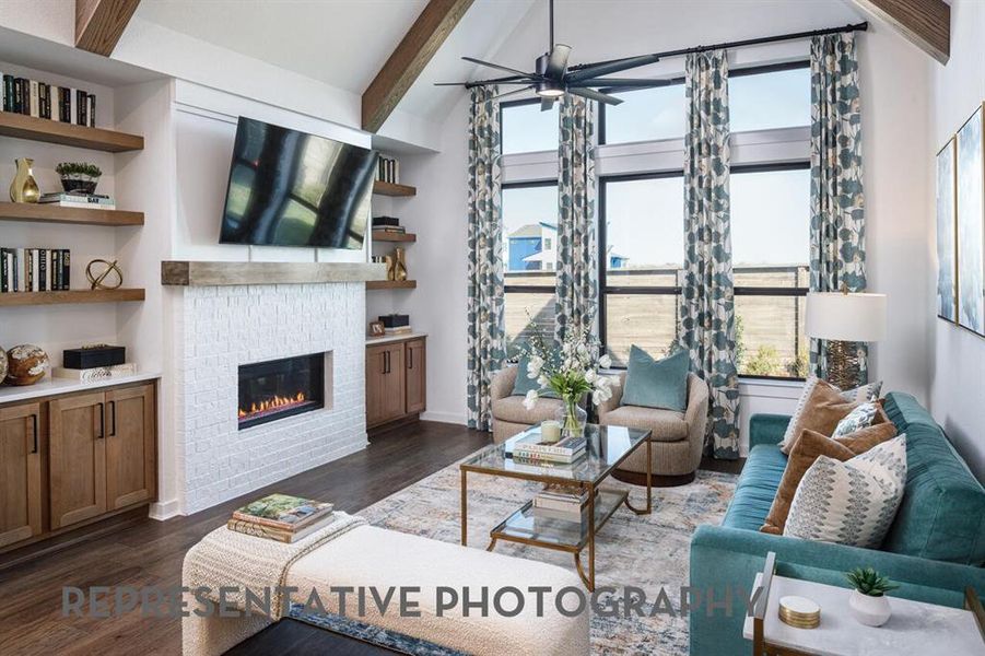 Furnished interior view inside a new home in Sonoma Verde, McLendon-Chisholm (Image 35).
