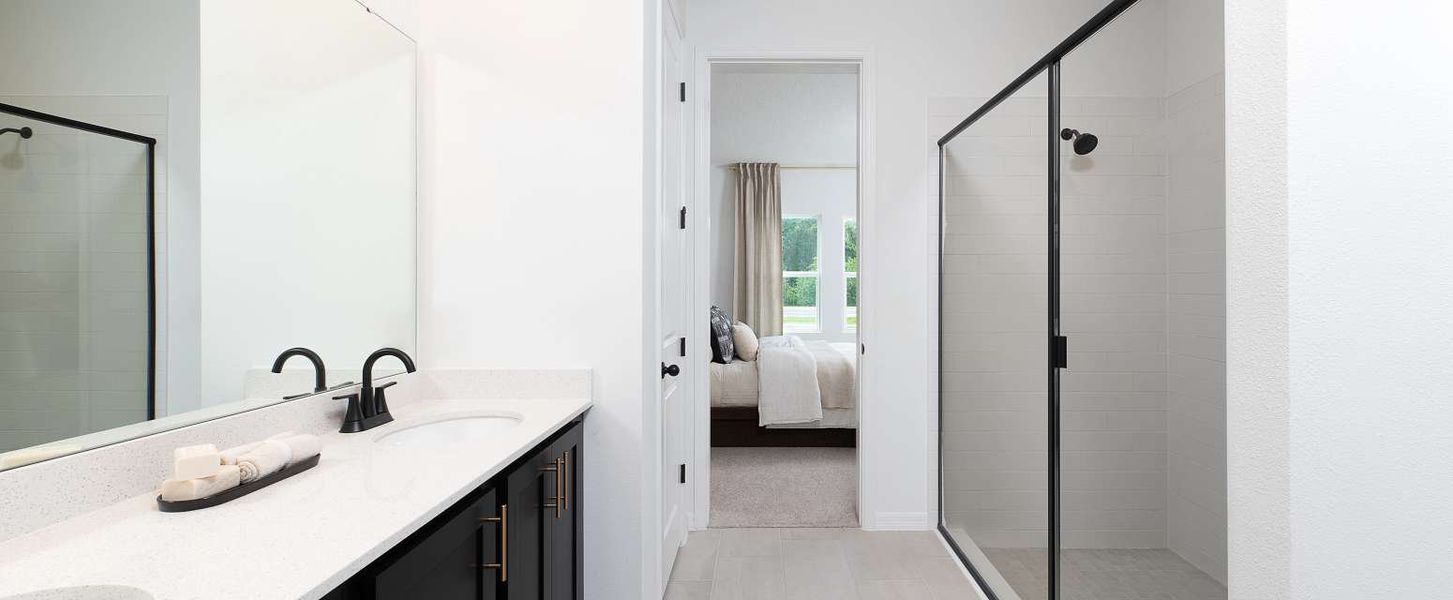 Representative furnished interior of a home built from the Badland by Ashton Woods in Catamaran Cove Traditional, Rockledge (Image 6).