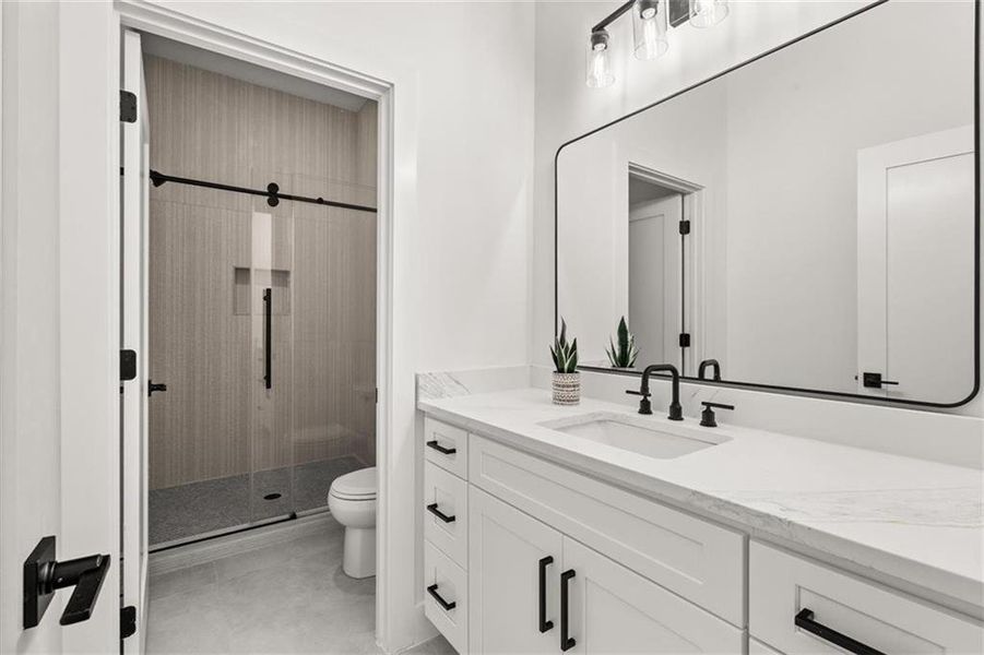 Furnished interior view inside a new home in , Atlanta (Image 18).