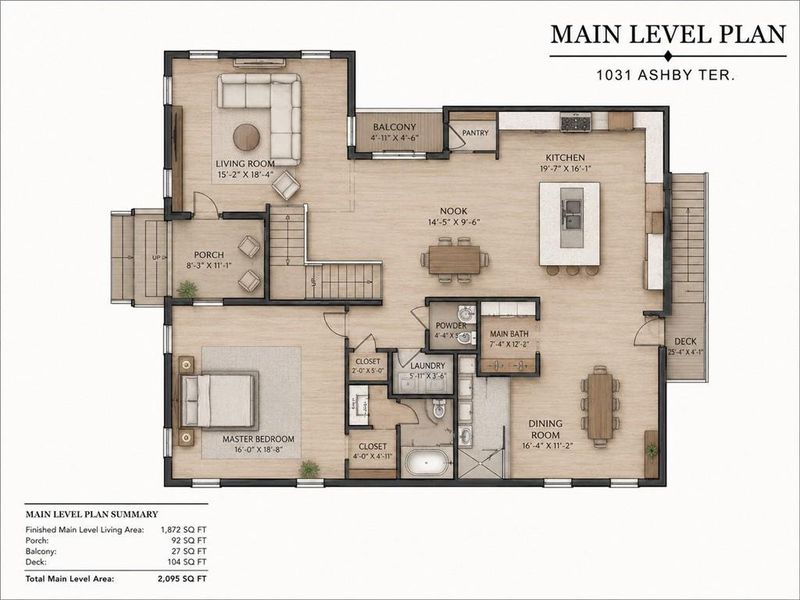 2D floor plan layout of this home in , Atlanta, GA (Image 5).