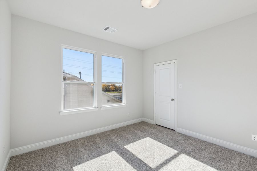 Representative unfurnished interior of a home built from the Barcelona II by Megatel Homes in Bellagio, Forney (Image 18). Representative unfurnished interior of a home built from the Barcelona II by Megatel Homes in Bellagio, Forney (Image 18).