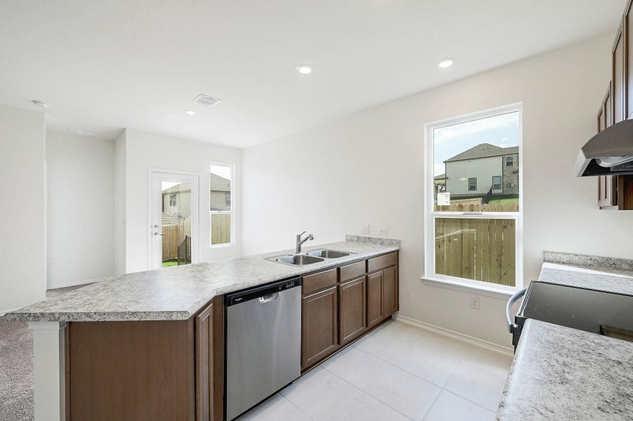 Furnished interior view inside a new home in Creekside at Estancia, Austin (Image 7).