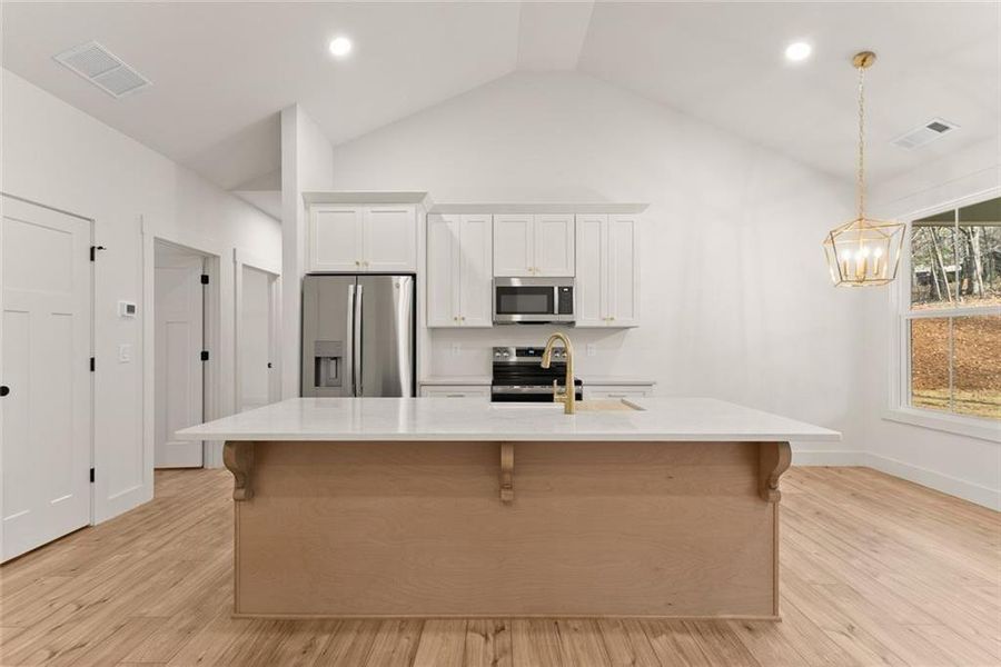 Furnished interior view inside a new home in , Cleveland (Image 9).