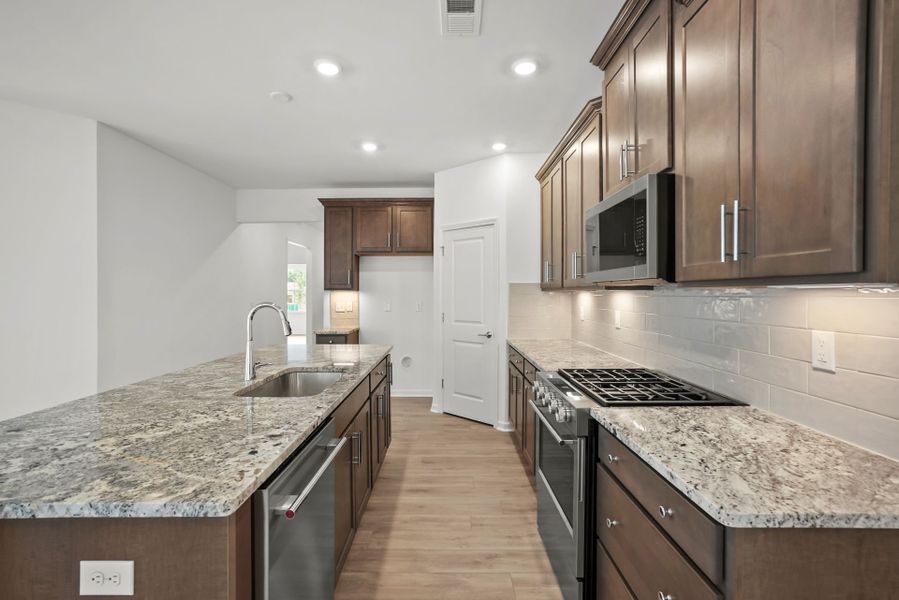 Furnished interior view inside a new home in Michaux Gardens, Belmont (Image 86).