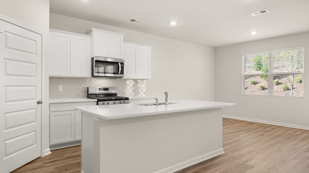 Representative furnished interior of a home built from the Darwin by D.R. Horton in Poplar Preserve, Newnan (Image 6).