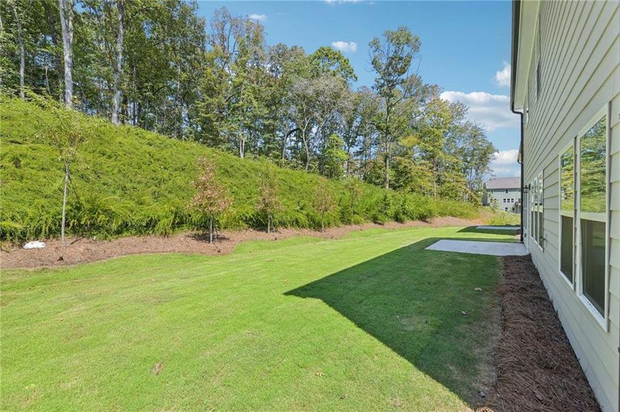 Exterior details and patio area of a home in Creekside, Dawsonville (Image 22).