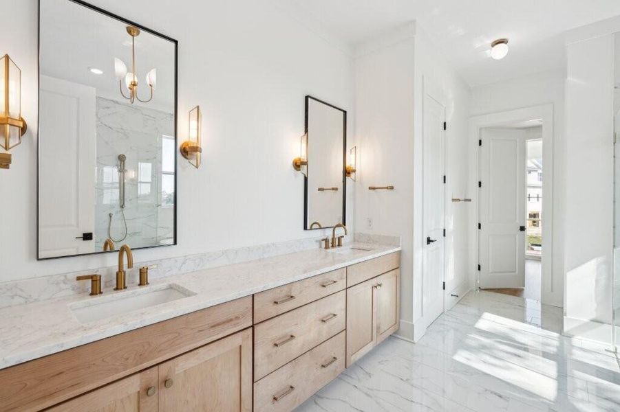 Furnished interior view inside a new home in , Charleston (Image 11).