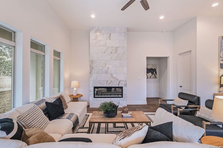 Furnished interior view inside a new home in , New Braunfels (Image 32).