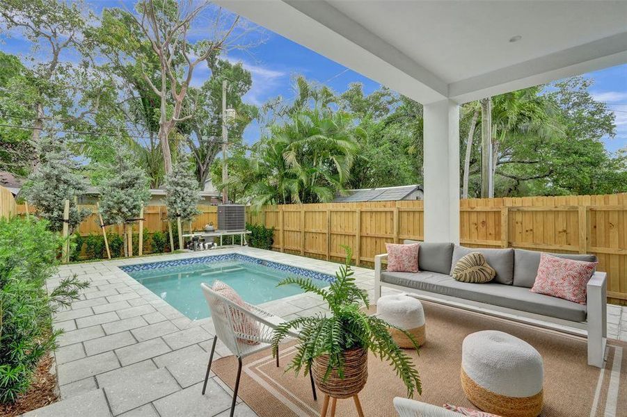 Backyard of Completed Project Next Door 606-608 SW 7th Ave