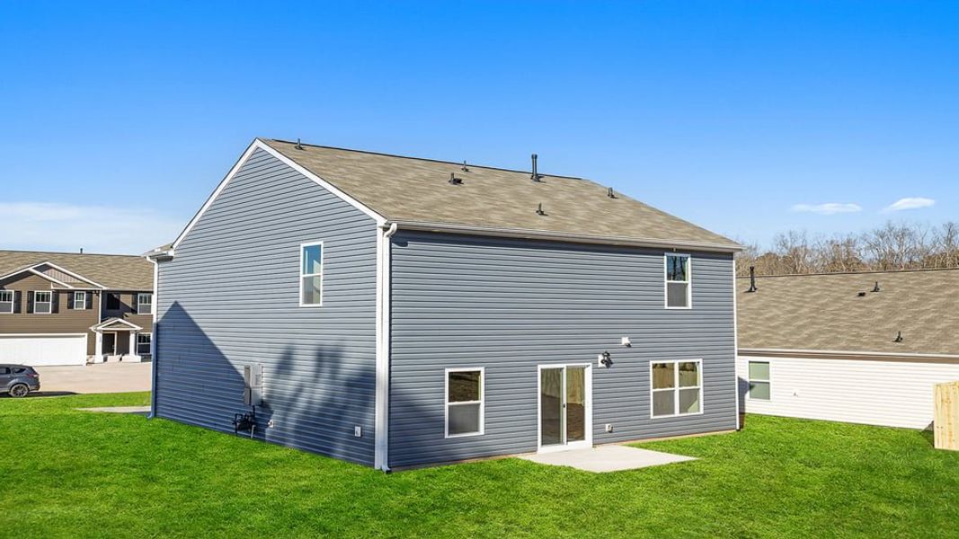 Exterior details and patio area of a home in Bentley Park, Greenwood (Image 20).