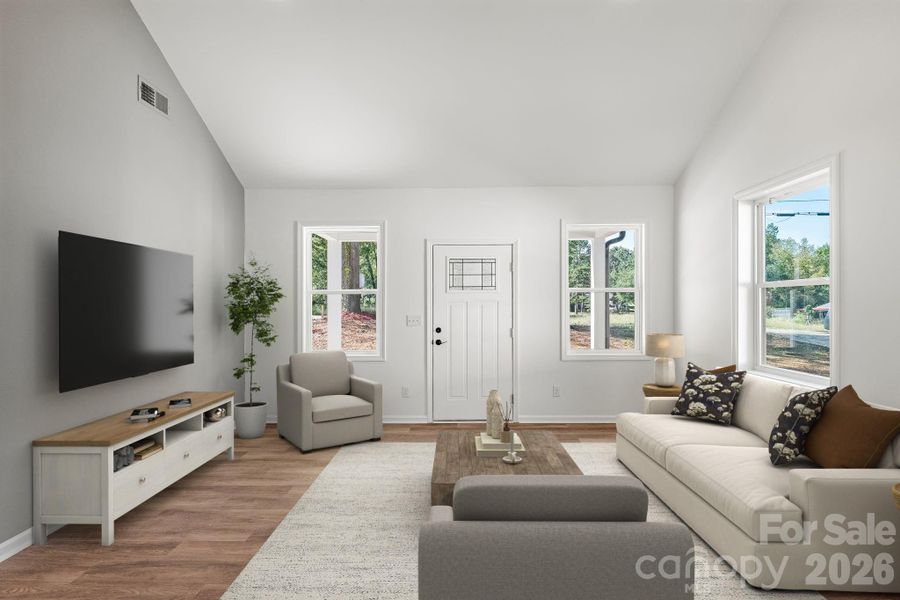 Furnished interior view inside a new home in , Cherryville (Image 9).