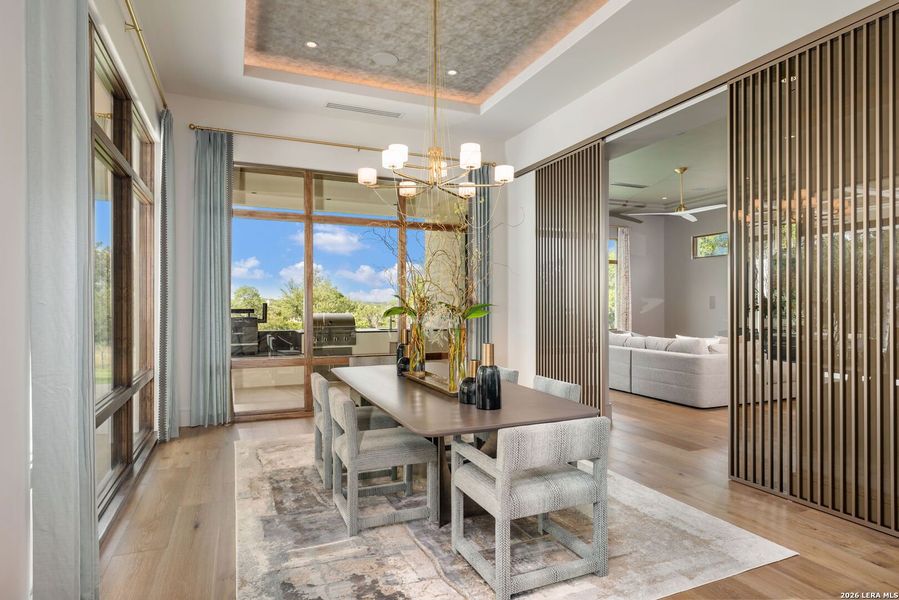 Furnished interior view inside a new home in , Boerne (Image 9).