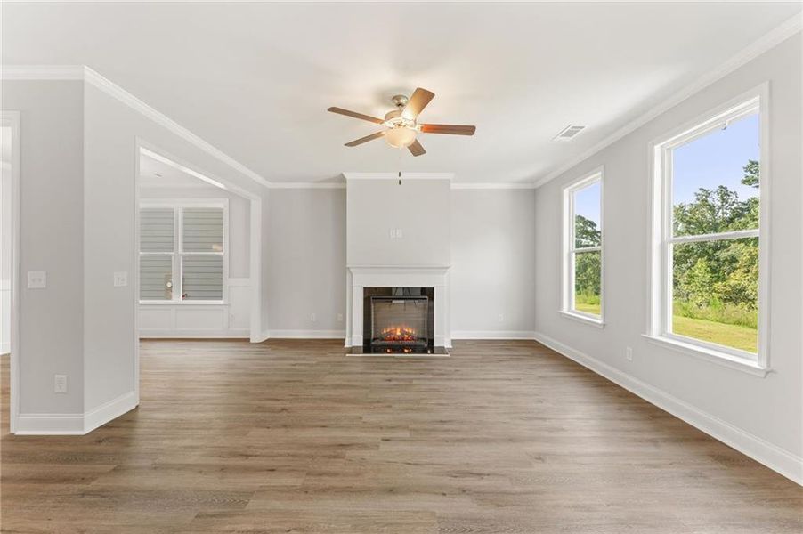 Spacious, unfurnished interior of a new home in Clark Farms, Flowery Branch (Image 17).