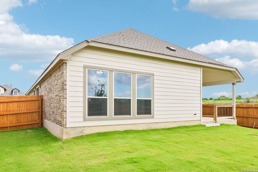 Exterior details and patio area of a home in Stream Waters, Seguin (Image 3). Exterior details and patio area of a home in Stream Waters, Seguin (Image 3).