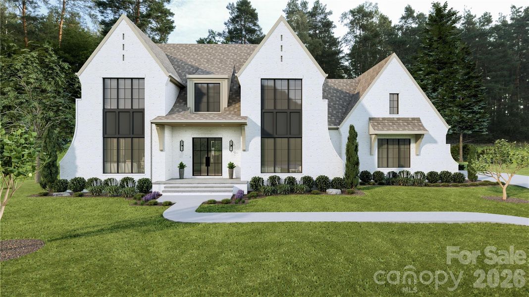 Exterior visual representation of the home design, reflecting proposed exterior features.