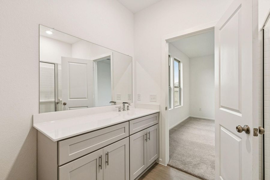 Furnished interior view inside a new home in Mavera, Conroe (Image 9).